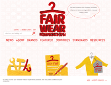 Tablet Screenshot of fairwear.org